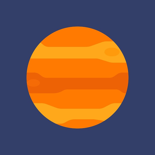 Júpiter planeta Júpiter vector ilustración sencilla