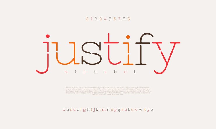 Vector justifica el lujo premium letras y números elegantes del alfabeto tipografía elegante de bodas serif clásico
