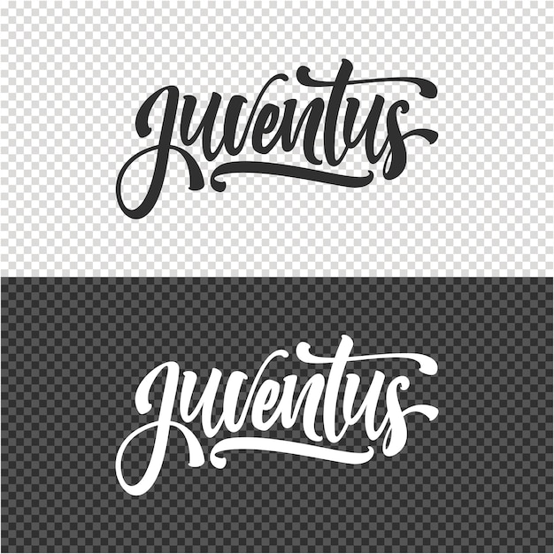 Juventus diseño de plantillas de clipart con letras