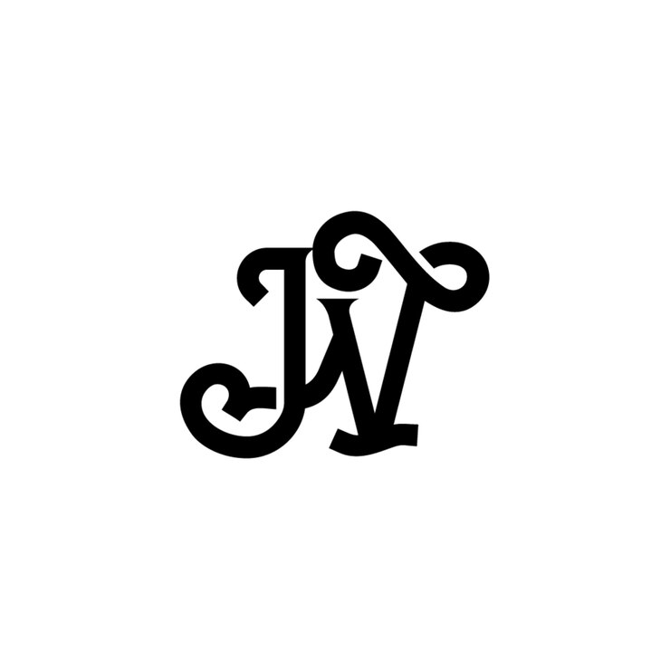 Vector jv monograma logotipo diseño carta texto nombre símbolo monocromo logotipo alfabeto carácter simple logotipo