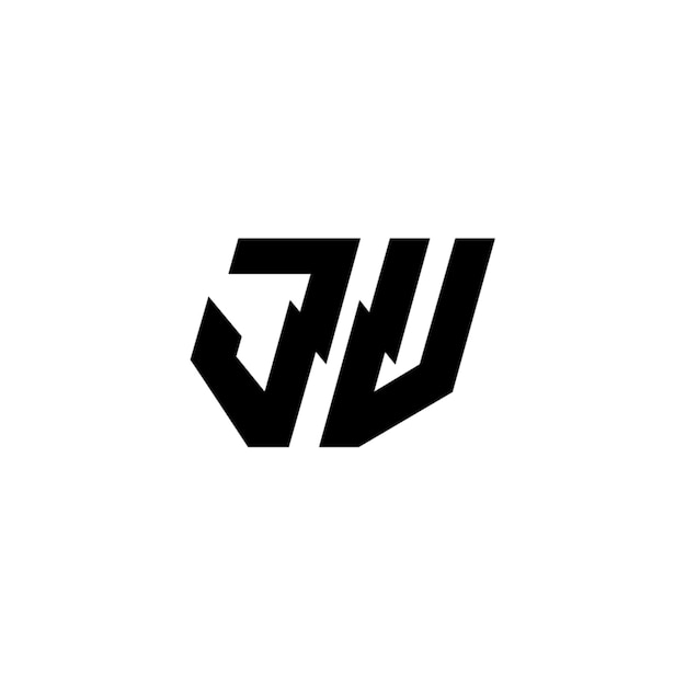 JV monograma logotipo diseño carta texto nombre símbolo monocromo logotipo alfabeto carácter simple logotipo