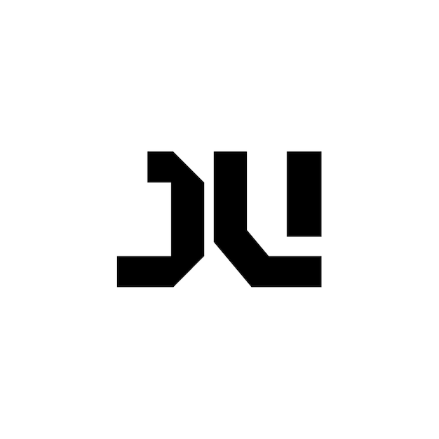 JV monograma logotipo diseño carta texto nombre símbolo monocromo logotipo alfabeto carácter simple logotipo