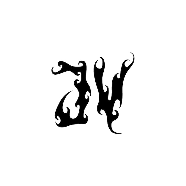 JV monograma logotipo diseño carta texto nombre símbolo monocromo logotipo alfabeto carácter simple logotipo