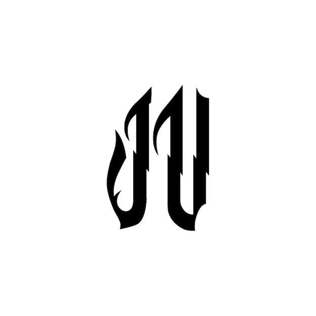 JV monograma logotipo diseño carta texto nombre símbolo monocromo logotipo alfabeto carácter simple logotipo