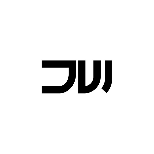 JW monograma logotipo diseño carta texto nombre símbolo monocromo logotipo alfabeto carácter simple logotipo