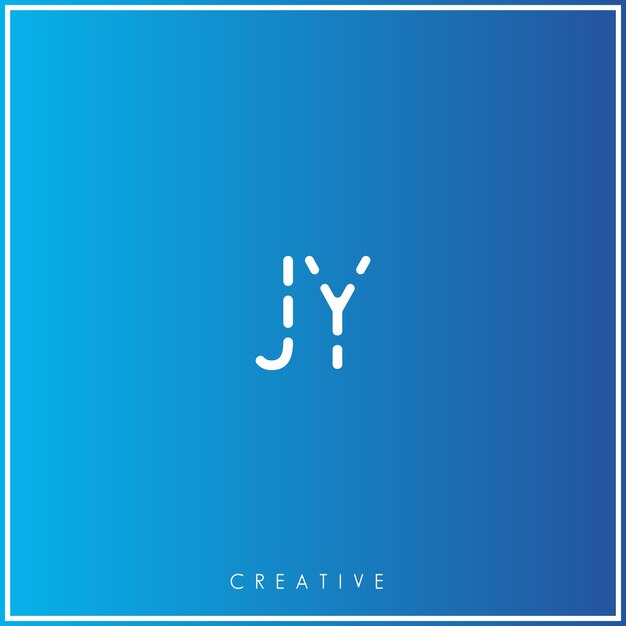 JY Creative último diseño del logotipo Premium Vector Creative Logo Vector Ilustración letras del logotipo Logotipo