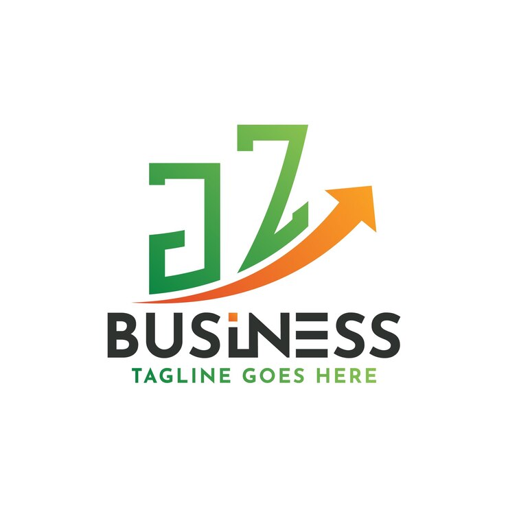 Vector jz finanzas logo carta jz logo éxito empresarial jz crecimiento flecha éxito financiero diseño de logotipo