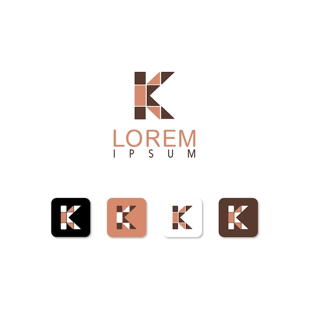 k azulejos geométricos del logotipo