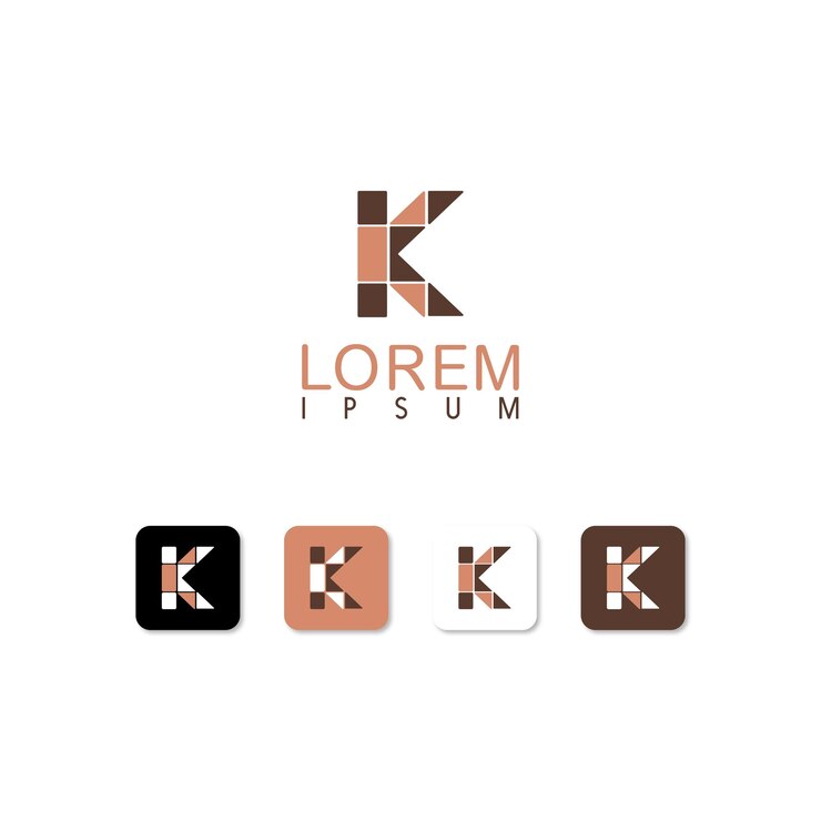 k azulejos geométricos del logotipo