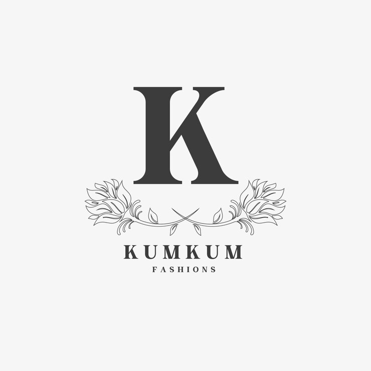 Vector k letter logo con concepto floral creativo para empresa negocio belleza bienes raíces vector premium