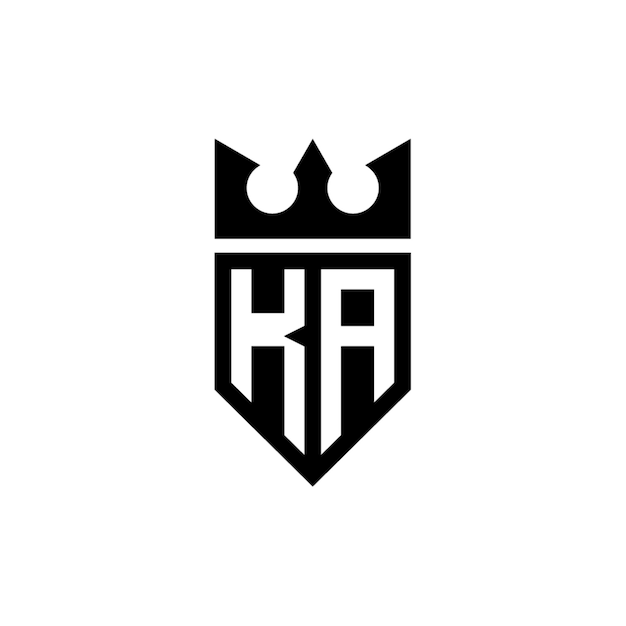 KA monograma logotipo diseño carta texto nombre símbolo monocromo logotipo alfabeto carácter simple logotipo