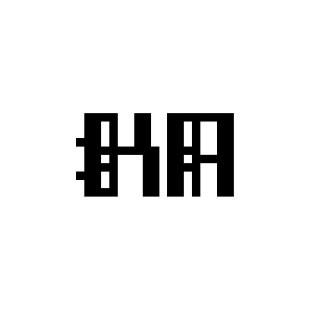 KA monograma logotipo diseño carta texto nombre símbolo monocromo logotipo alfabeto carácter simple logotipo