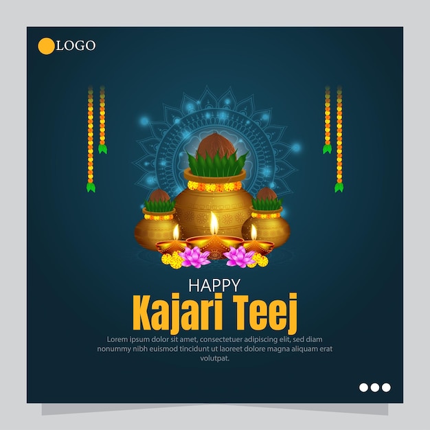 Kajari Teej celebrado principalmente en el norte de la India es un festival hindú tradicional