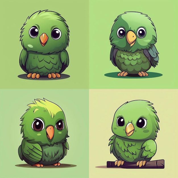 Vector el kakapo.