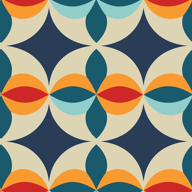 Kaleidoscopio colorido Patrón geométrico sin costuras Ilustración vectorial