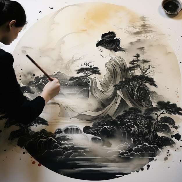Katsuyuki nishijima arte japonés de sangre utamaro shunga hokusai hiroshige pintura en olla