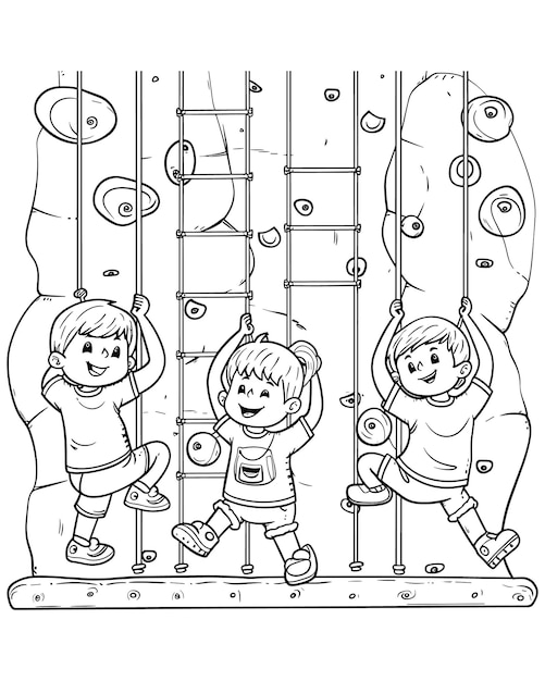 Vector kawaii_coloring_page_outline_black_and_white_illustration_for_coloring_book_high_quality_series_25