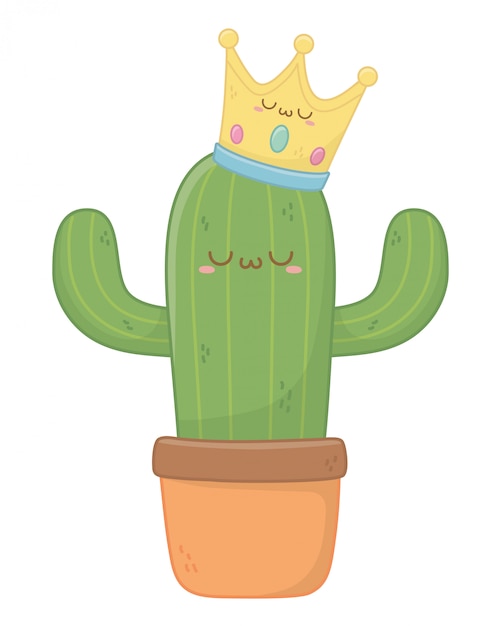 Kawaii de dibujos animados de cactus