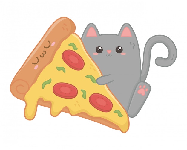 Kawaii de dibujos animados de gato