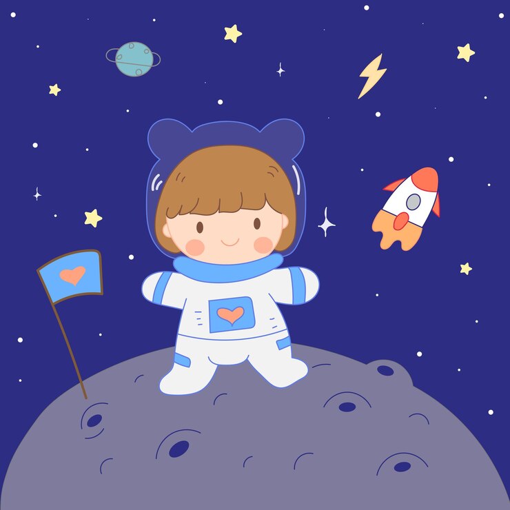 kawaii niña espacio lindo