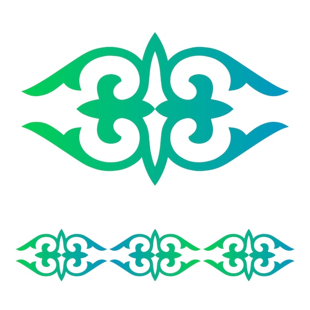 Kazajstán ornamentado jiek