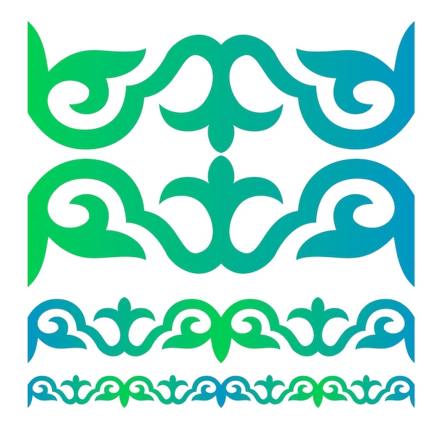 Kazajstán ornamentado jiek