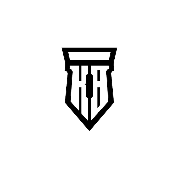 KB monograma logotipo diseño carta texto nombre símbolo monocromo logotipo alfabeto carácter simple logotipo