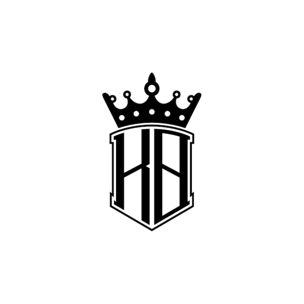 KB monograma logotipo diseño carta texto nombre símbolo monocromo logotipo alfabeto carácter simple logotipo