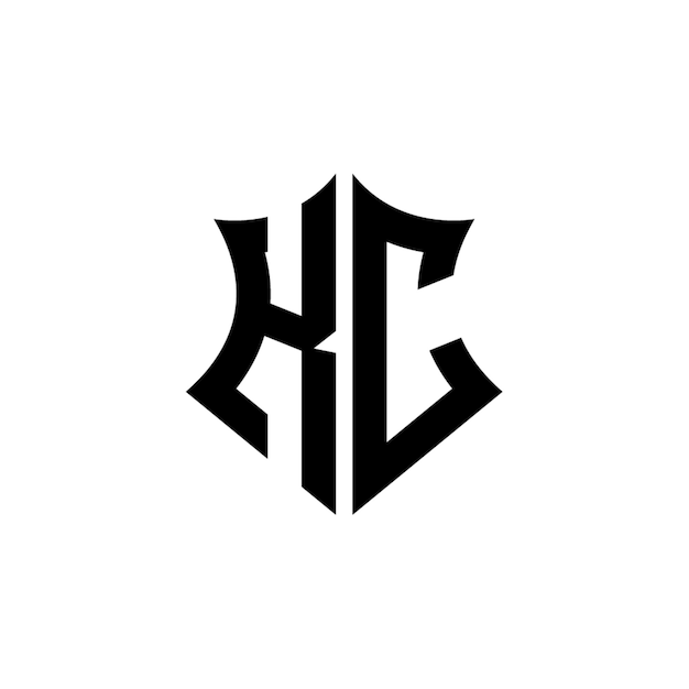 KC monograma logotipo diseño carta texto nombre símbolo monocromo logotipo alfabeto carácter simple logotipo