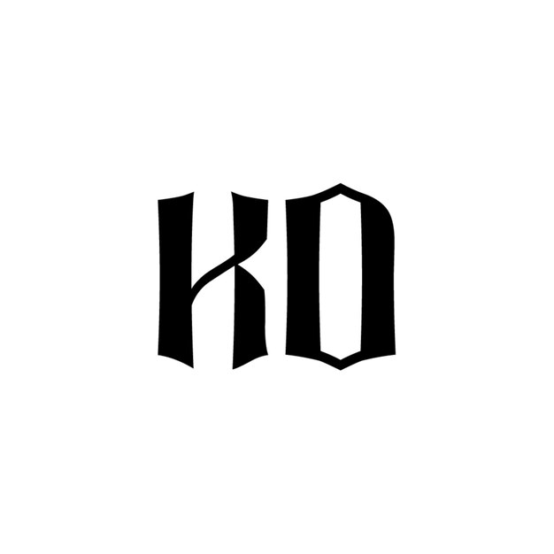 KD monograma diseño del logotipo letra texto nombre símbolo monocromo logotipo alfabeto carácter logotipo simple