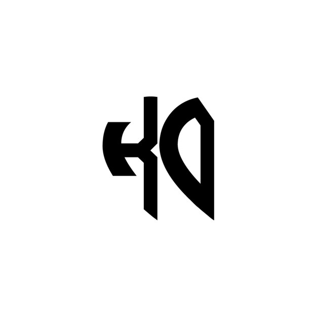 KD monograma diseño del logotipo letra texto nombre símbolo monocromo logotipo alfabeto carácter logotipo simple