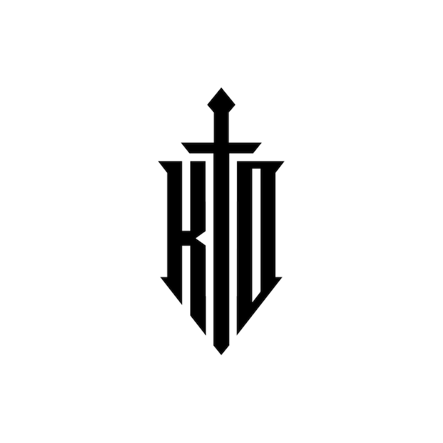 KD monograma diseño del logotipo letra texto nombre símbolo monocromo logotipo alfabeto carácter logotipo simple
