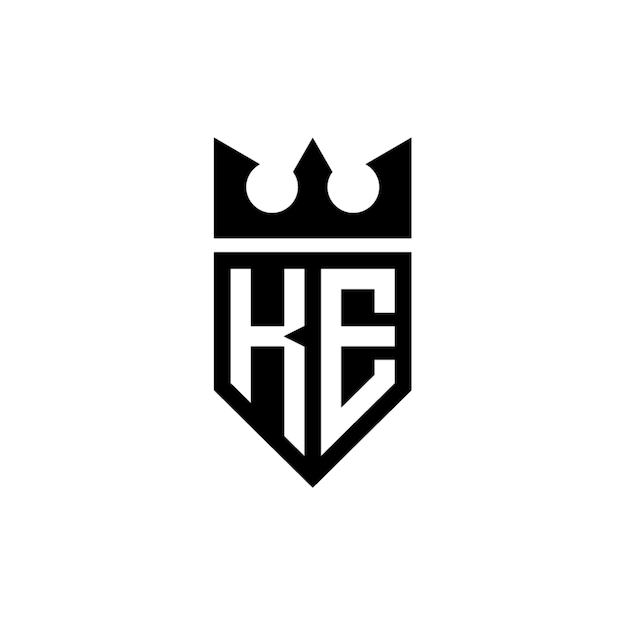 KE monograma logotipo diseño carta texto nombre símbolo monocromo logotipo alfabeto carácter simple logotipo