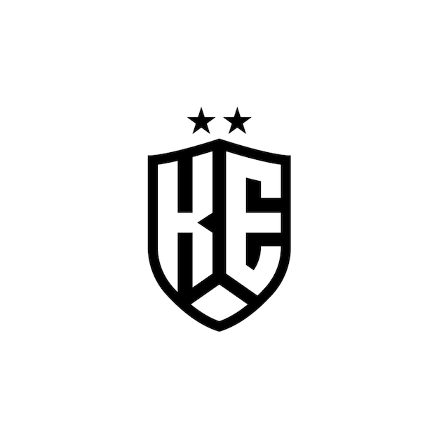 KE monograma logotipo diseño carta texto nombre símbolo monocromo logotipo alfabeto carácter simple logotipo