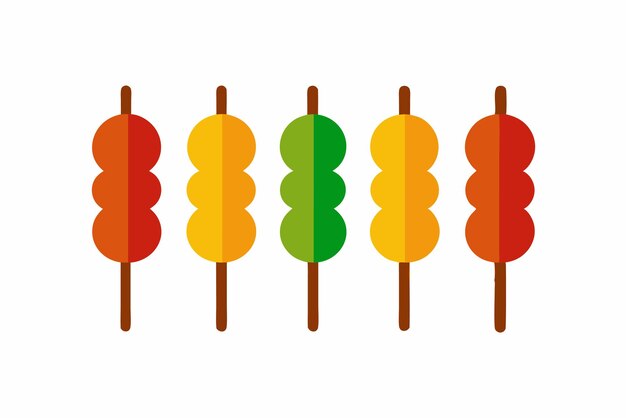 Kebab Color Art inspirado en el clásico Kebab a la parrilla con sabrosa marinada