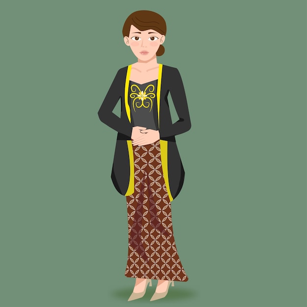 Vector kebaya también.