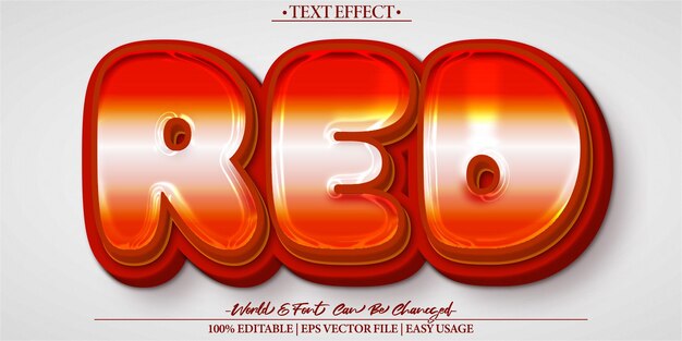 Ketchup rojo Alimentos bocadillos Salsa vectorial Efecto de texto Alfabeto editable