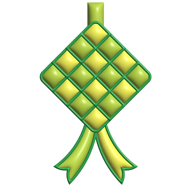KETUPAT 3D en verde