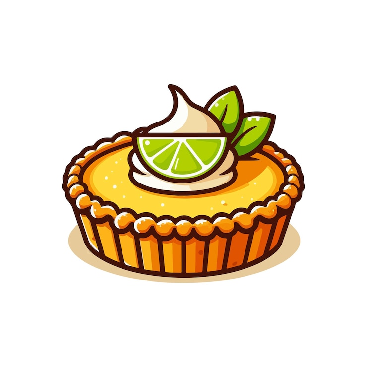 Vector key lime pie ai generó una imagen
