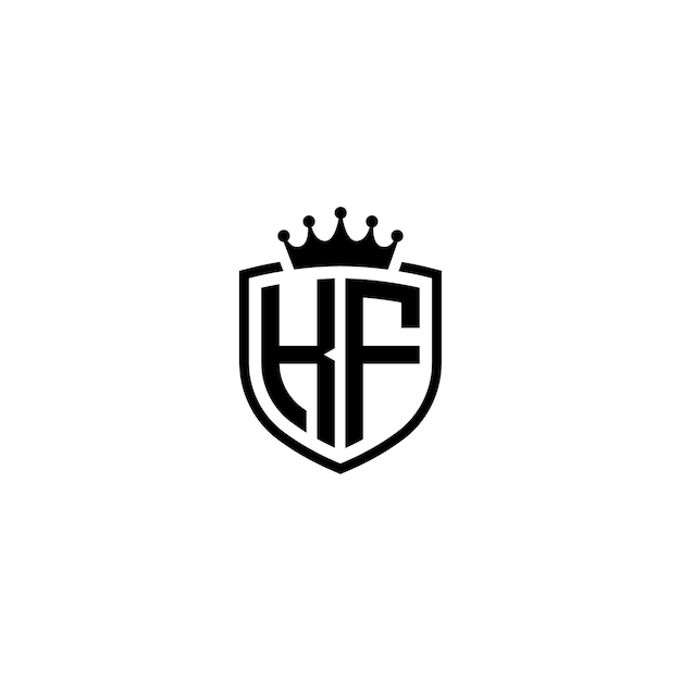 KF monograma logotipo diseño carta texto nombre símbolo monocromo logotipo alfabeto carácter simple logotipo