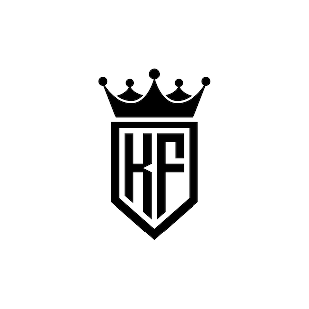 KF monograma logotipo diseño carta texto nombre símbolo monocromo logotipo alfabeto carácter simple logotipo
