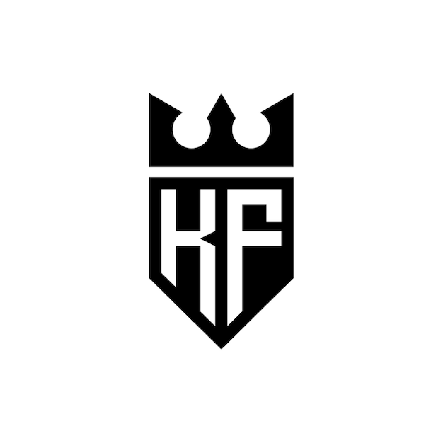 KF monograma logotipo diseño carta texto nombre símbolo monocromo logotipo alfabeto carácter simple logotipo
