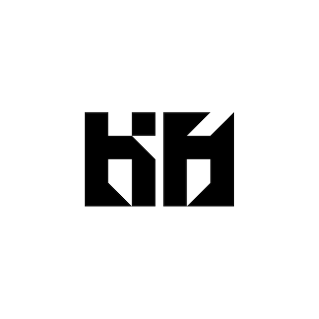 KH monograma logotipo diseño carta texto nombre símbolo monocromo logotipo alfabeto carácter simple logotipo