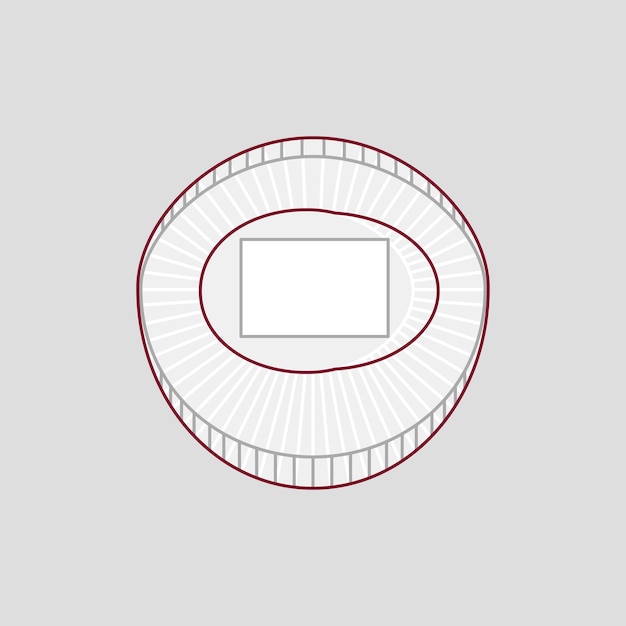 Khalifa International Stadium World Cup Qatar 2022 icono de esquema