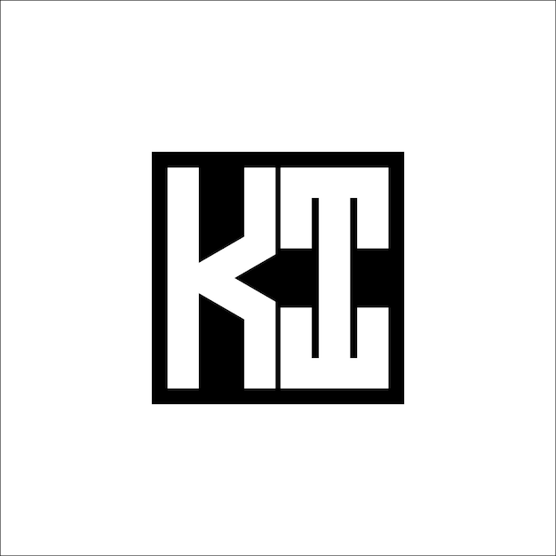 KI Moderno Combinación de Letras Logotipo Diseño minimalista