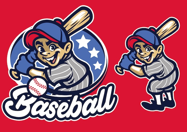 Kid como bateador de béisbol