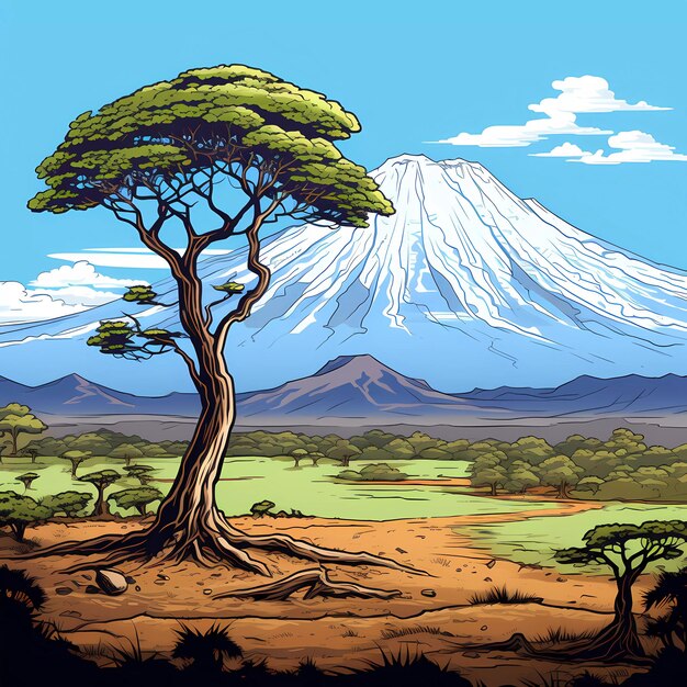 El kilimanjaro en tanzania.