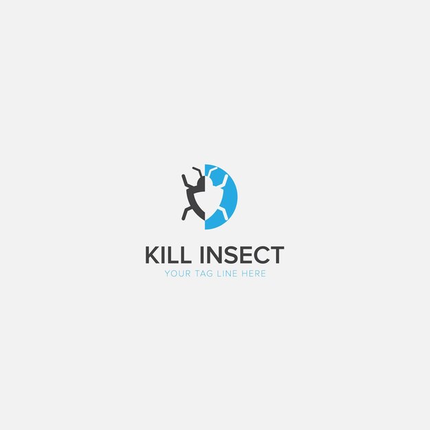 Kill The Insect Logo con pesticida moderno