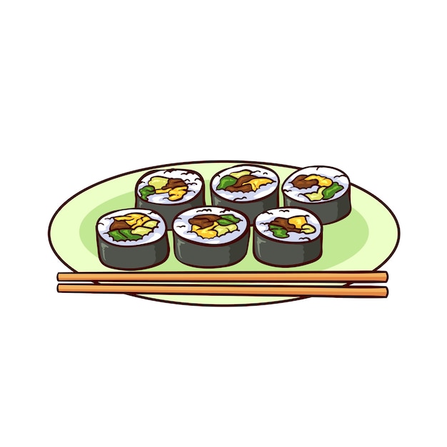 kimbap es una comida típica de corea