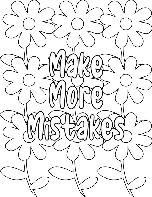 Vector kindness coloring pages floral coloring pages for selfcare para niños y adultos